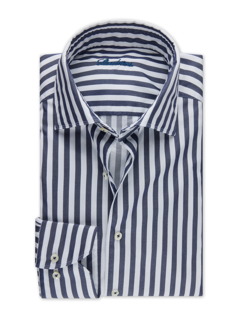 Stenstrøms skjorte 674721-7313-182 navy regular