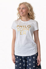 PBO Purves Glitter T-Shirt PBO1623 Col. Star White