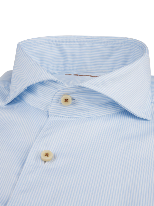 Stenstrøms skjorte regular 674221-1610 twill lblå
