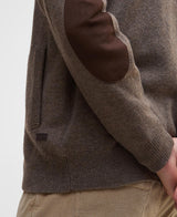 Barbour cardigan Patch MKN0731 mørk sand