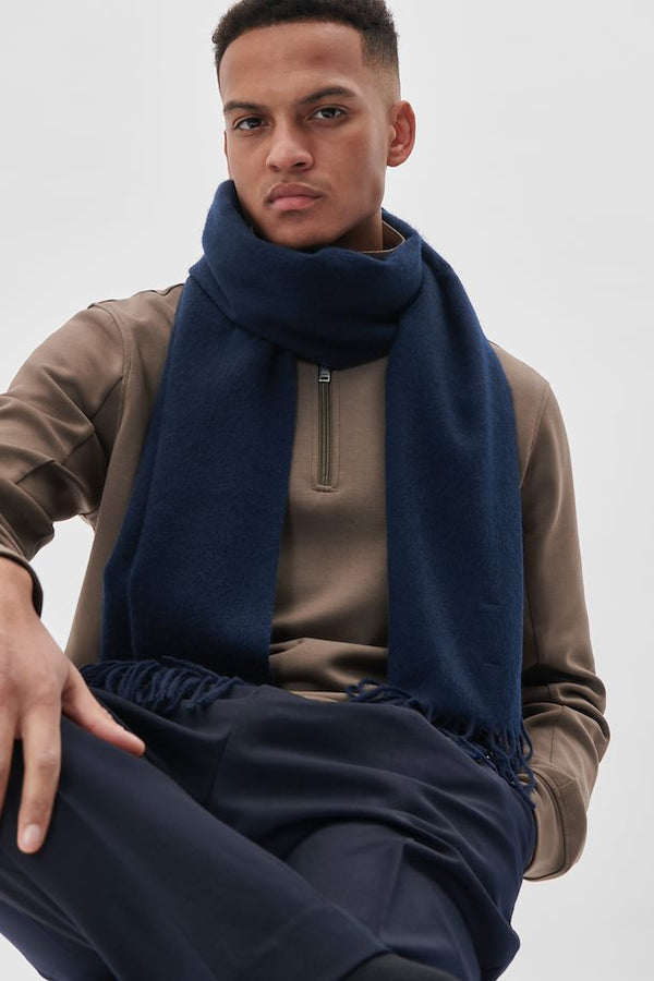 Matinique tørklæde Wolan 30204996 navy
