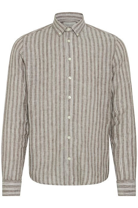 Casual Friday Hørskjorte 20505461 grå 190614