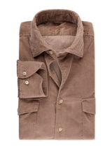 Stenstrøms fløjlsskjorte 673721-9089 sand/240