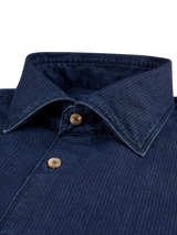 Stenstrøms skjorte 675721 8895 fitted, indigo