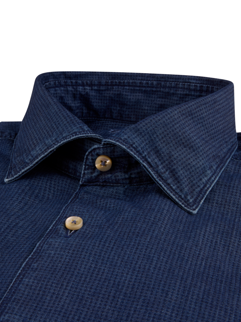 Stenstrøms skjorte 675721 8895 fitted, indigo