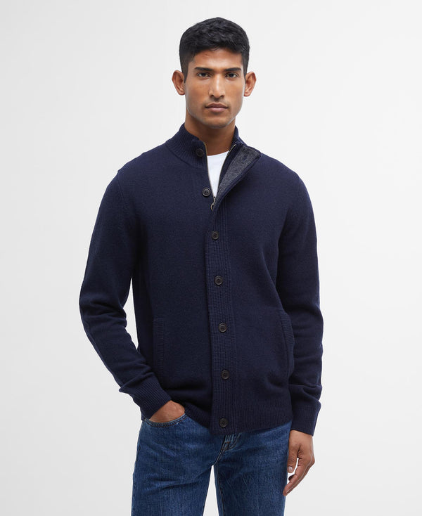Barbour strik cardigan MKN0731 navy/NY91