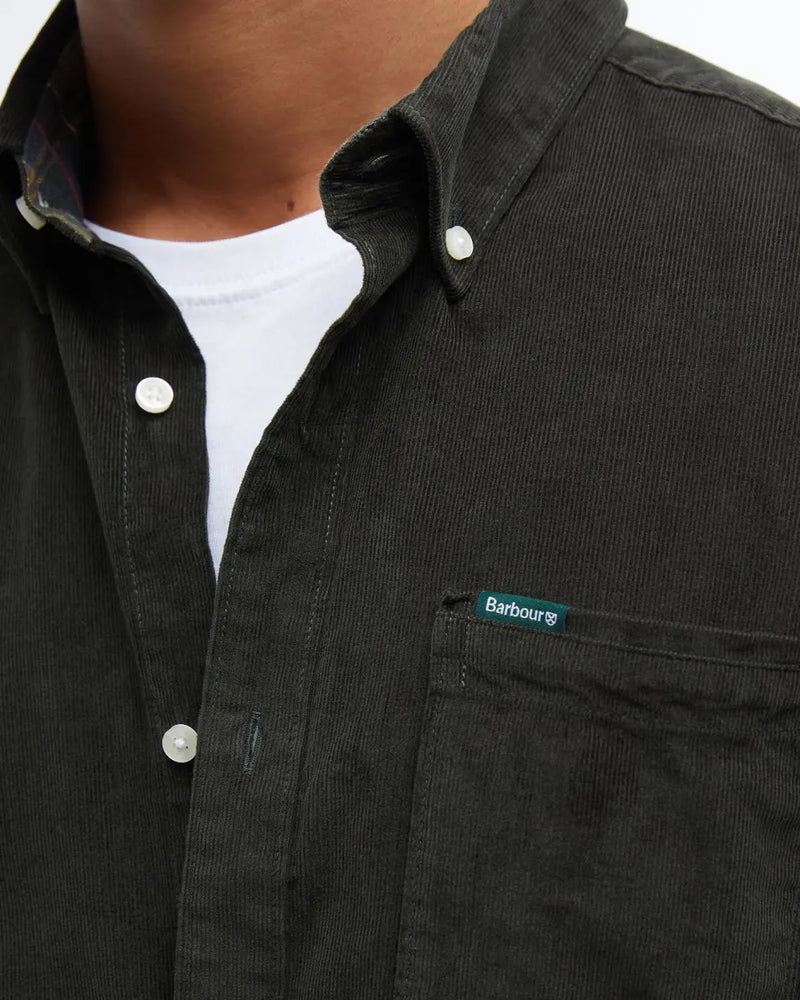 Barbour herre skjorte fløjl Ramsey army