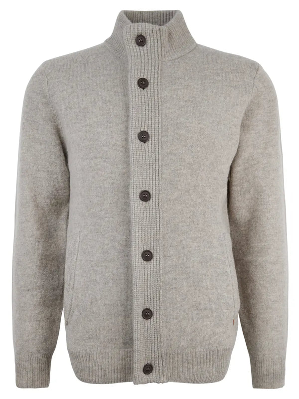 Barbour cardigan Patch zip MKN0731 sand