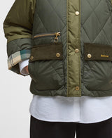 Barbour jakke Martha LQU1840 quilt kort army