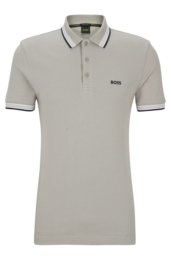 Boss polo t-shirt Paddy 50468983 L.grå/065