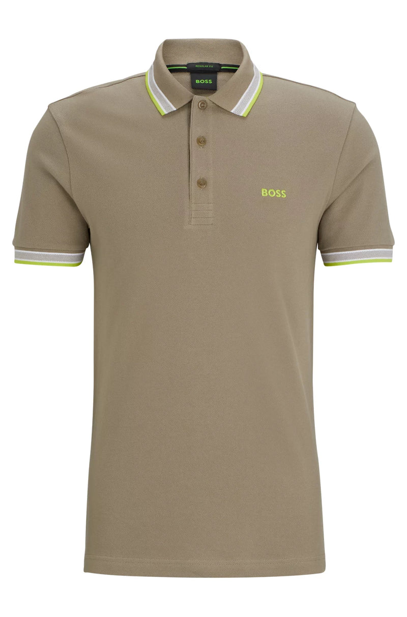 Boss polo t-shirt Paddy 50468983 sand/335