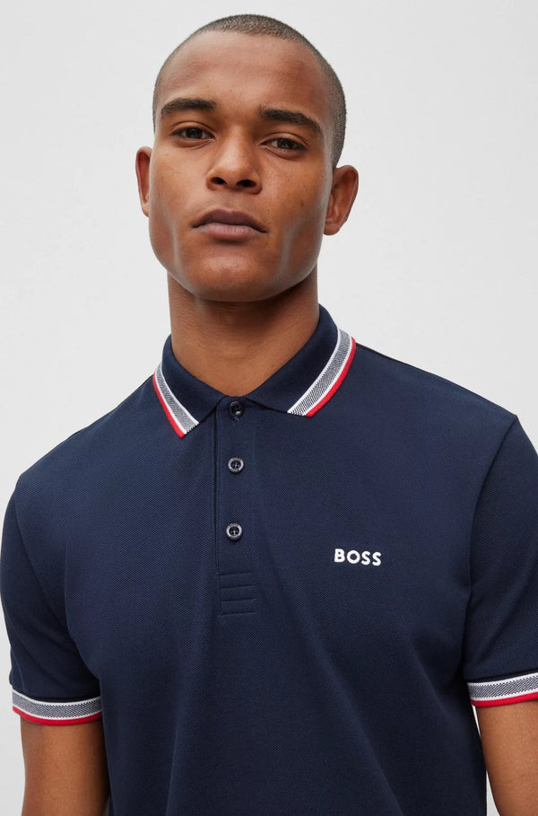 Boss polo t-shirt Paddy 50461663 navy/400