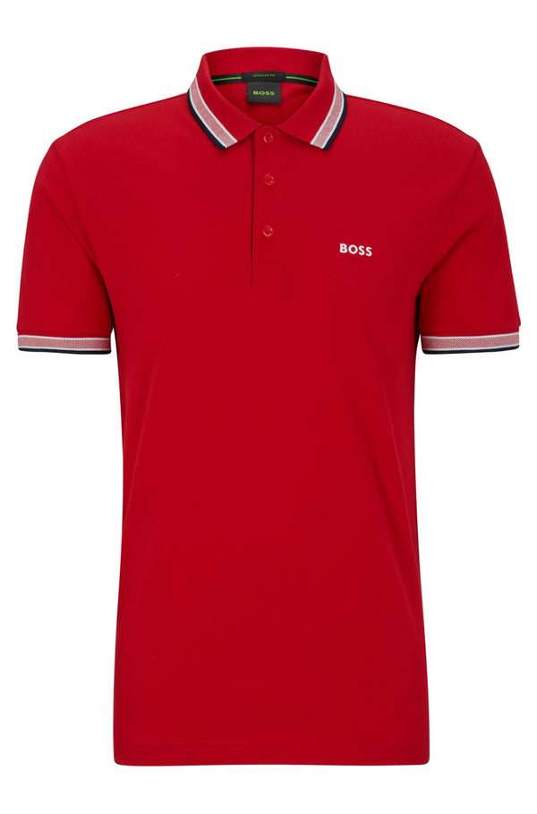 Boss polo t-shirt Paddy rød/612