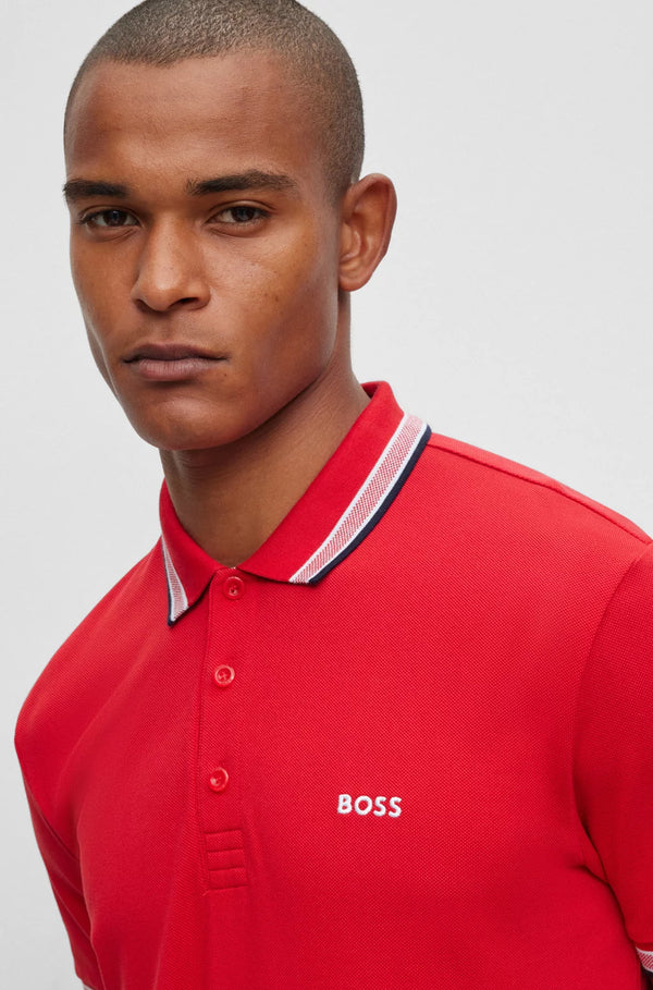 Boss polo t-shirt Paddy rød/612