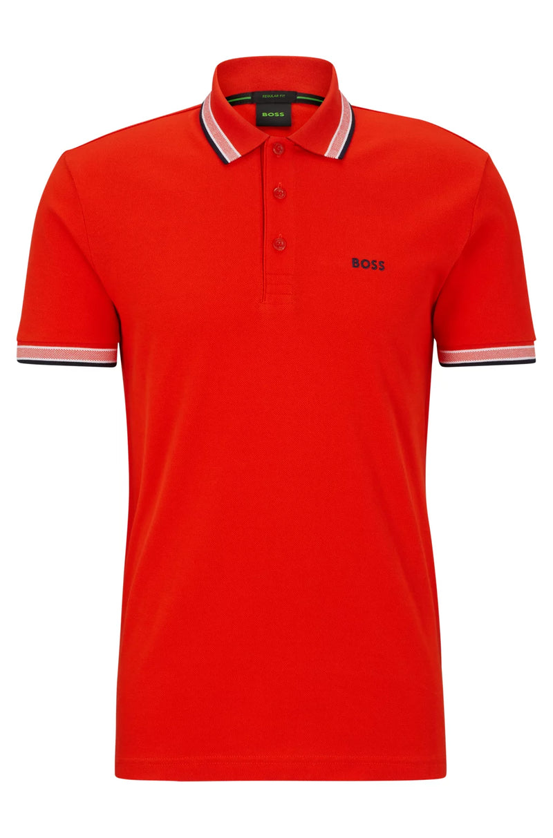 Boss polo t-shirt Paddy orange/821