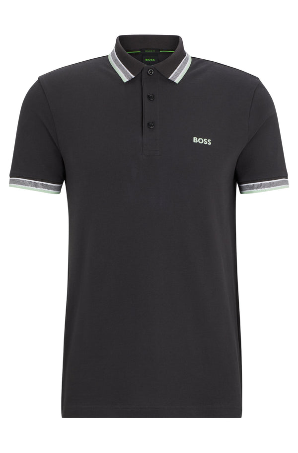 Boss polo t-shirt Paddy 50469055 grå/016