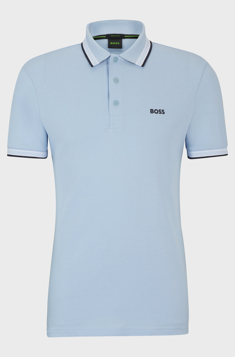 Boss polo t-shirt Paddy 50469055 lyseblå/457