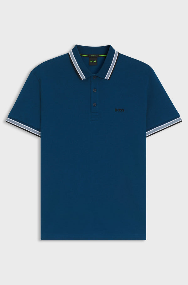 Boss polo t-shirt Paddy 50469055 petrol/494