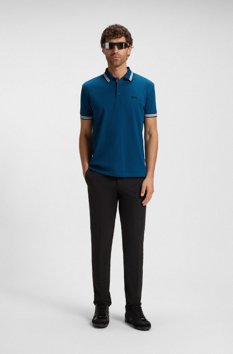 Boss polo t-shirt Paddy 50469055 petrol/494