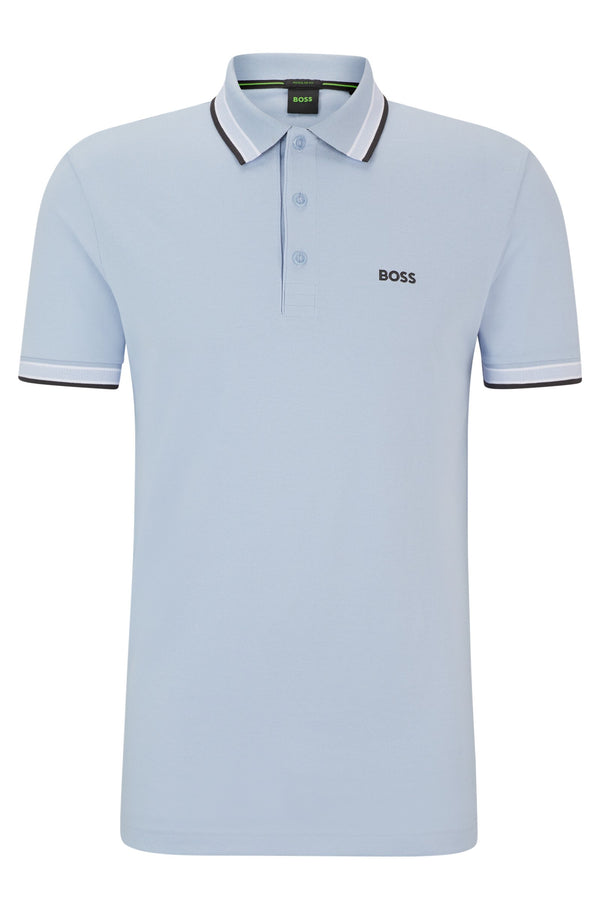 Boss polo t-shirt Paddy 50469055 lysblå/527