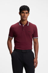 Boss polo t-shirt PADDY 50469055 dark pink/654