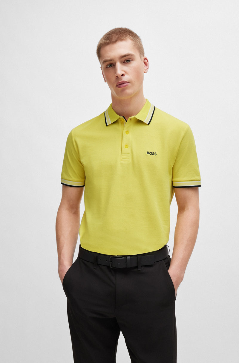 Boss polo t-shirt Paddy 50469055 gul/730