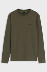 Boss t-shirt TEE LONG 50506365 army