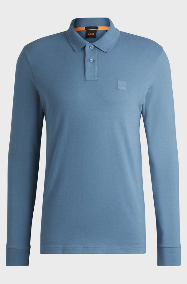 Boss polo t-shirt Passerby 50507704 lyseblå