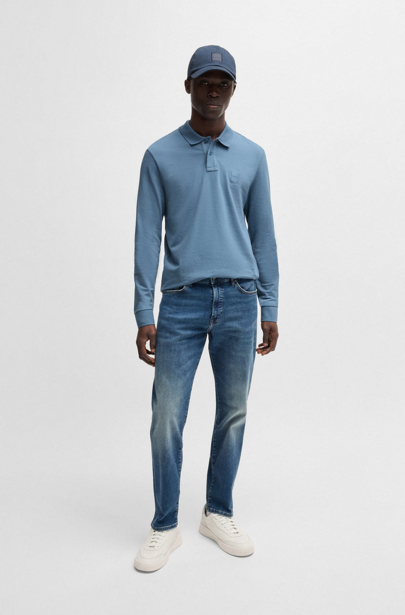 Boss polo t-shirt Passerby 50507704 lyseblå