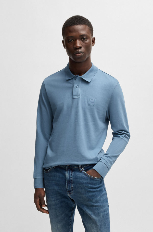 Boss polo t-shirt Passerby 50507704 lyseblå