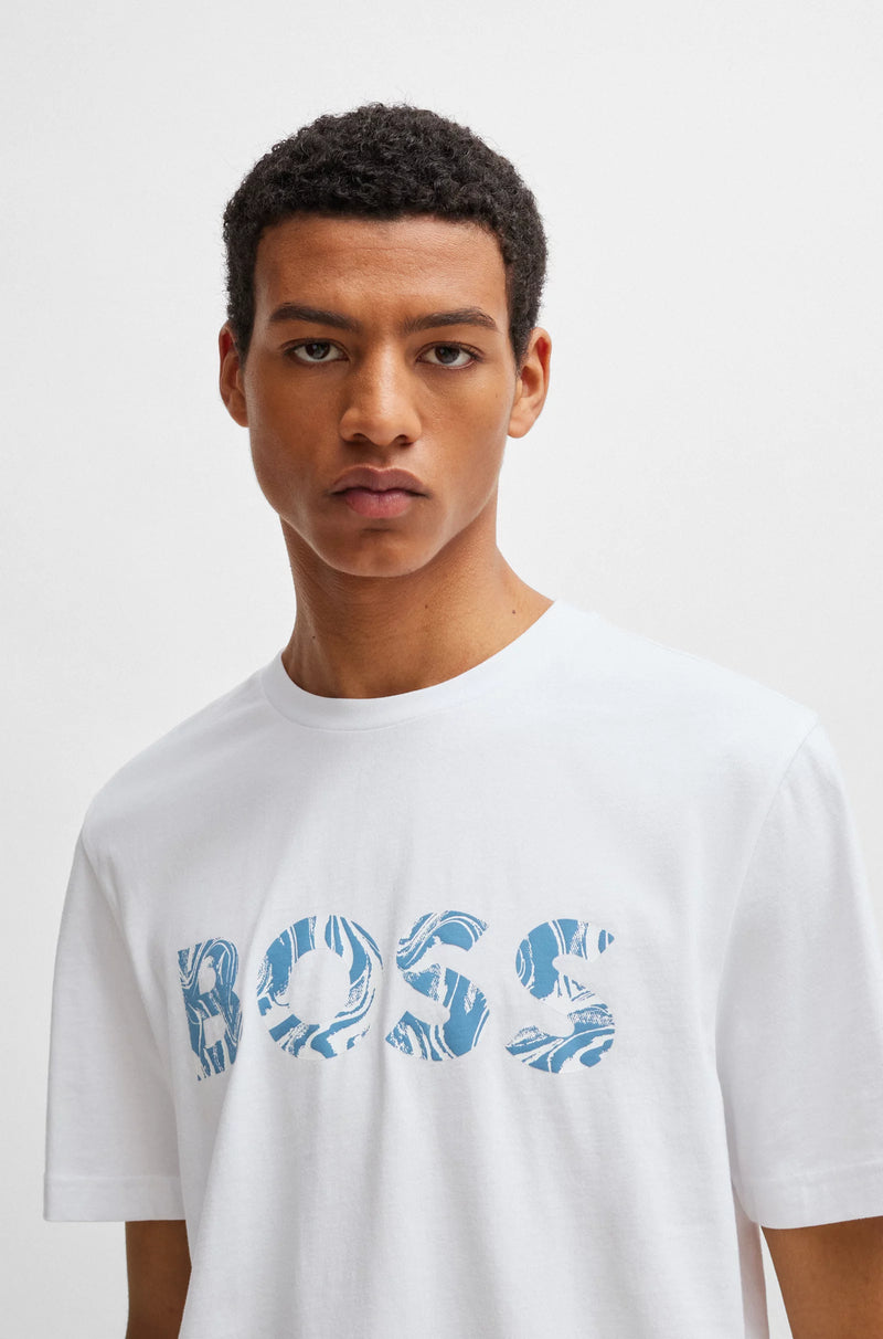 Boss t-shirt Bossocean 50515997 hvid