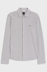 Boss skjorte MYSOFT2 50519748 hvid/strib