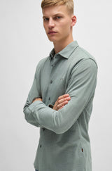 Boss jersey skjorte Mysoft 50519748 grøn