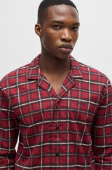 Boss pyjamas sæt 50525782 rød tern