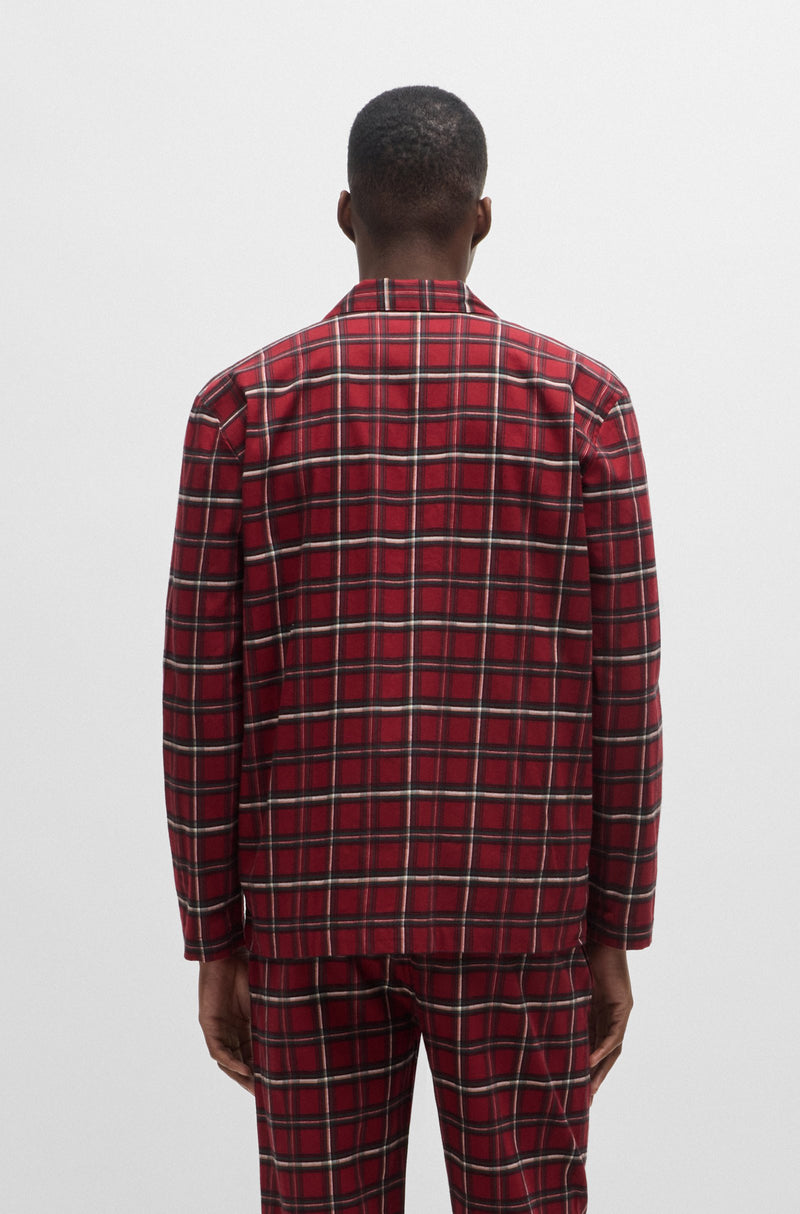 Boss pyjamas sæt 50525782 rød tern