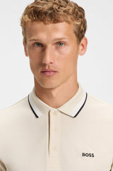 Boss Polo t-shirt Plisy 50536609 Sand