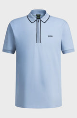 Boss polo t-shirt Philix 50537489 lyseblå 498