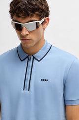 Boss polo t-shirt Philix 50537489 lyseblå 498
