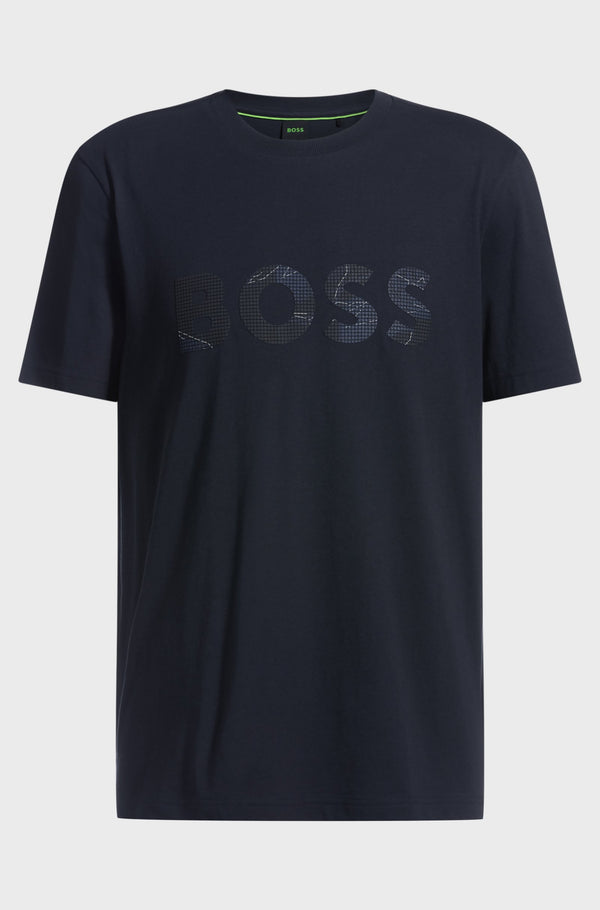Boss t-shirt Glamping 50537834 navy