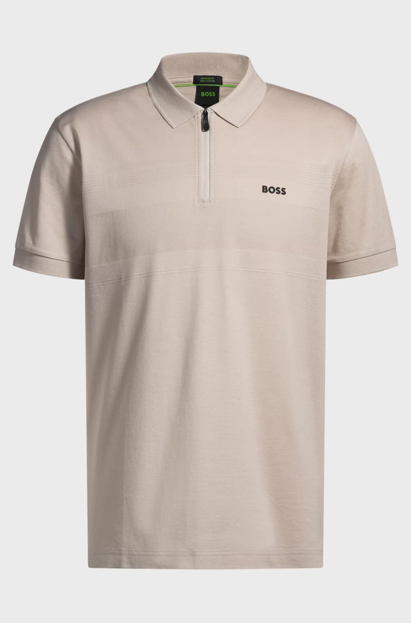 Boss polo t-shirt Philix Pima 50538177 sand 284
