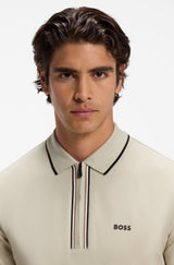 Boss polo t-shirt PHILIX 50555698 sand