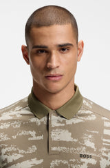 Boss polo t-shirt Active 50558583 sand