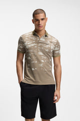 Boss polo t-shirt Active 50558583 sand