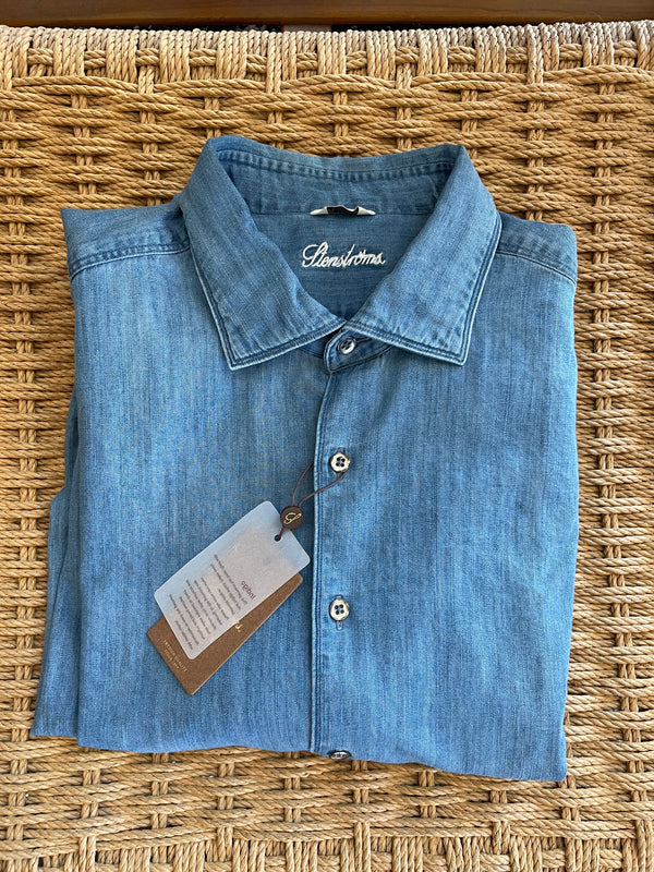Stenstrøms denimskjorte 6757218998 fitted, 810