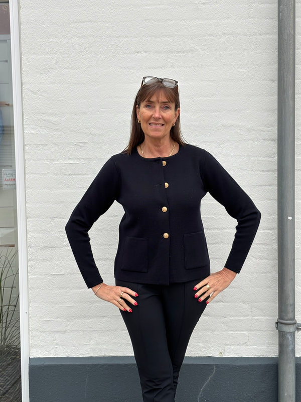 Stenstrøms Stina Cardigan Knitted 4501176151 Col. Navy