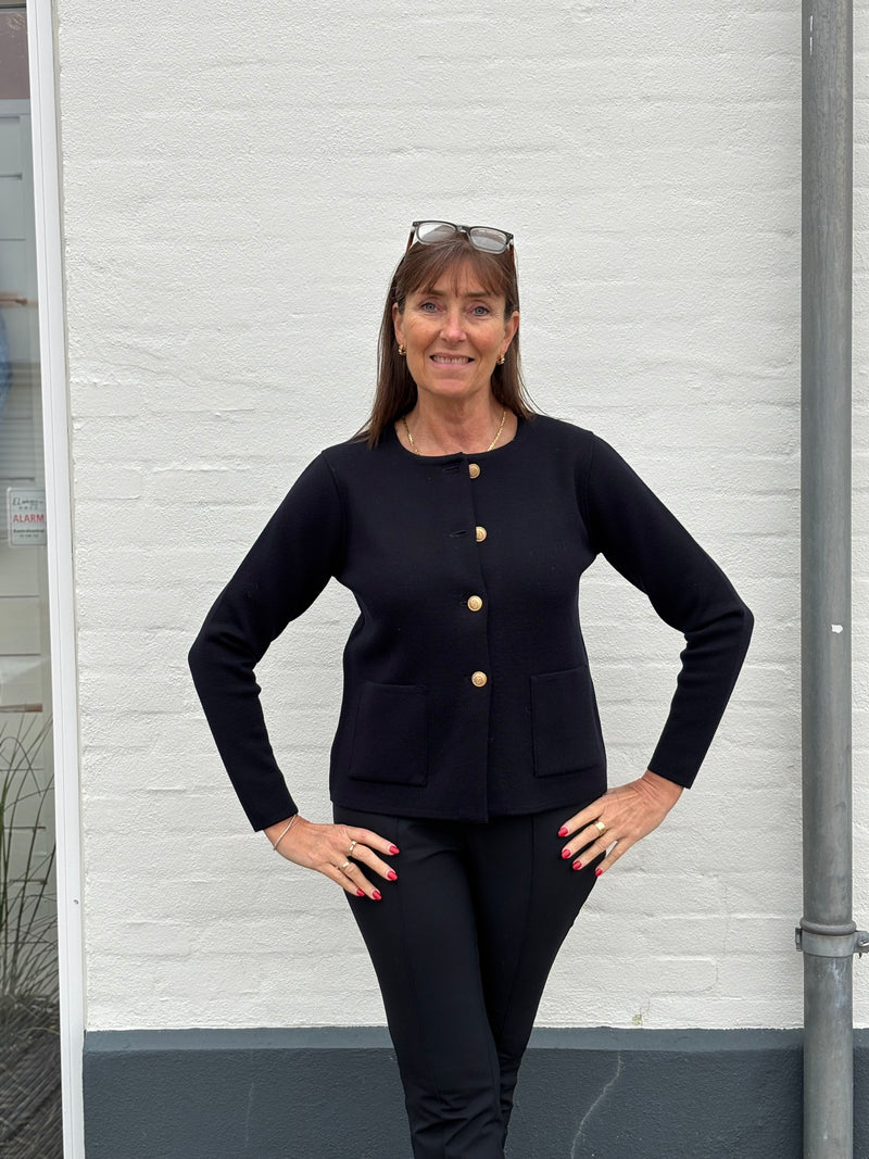 Stenstrøms Stina Cardigan Knitted 4501176151 Col. Navy