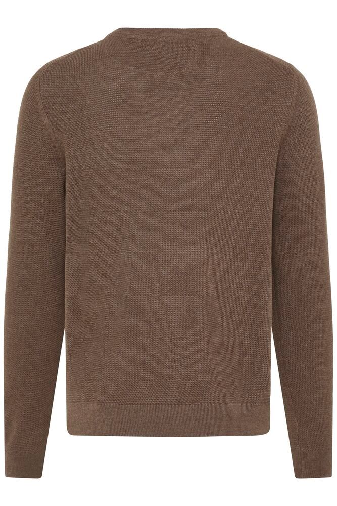 FQgranby structure crew neck 21900883 brun 1809301