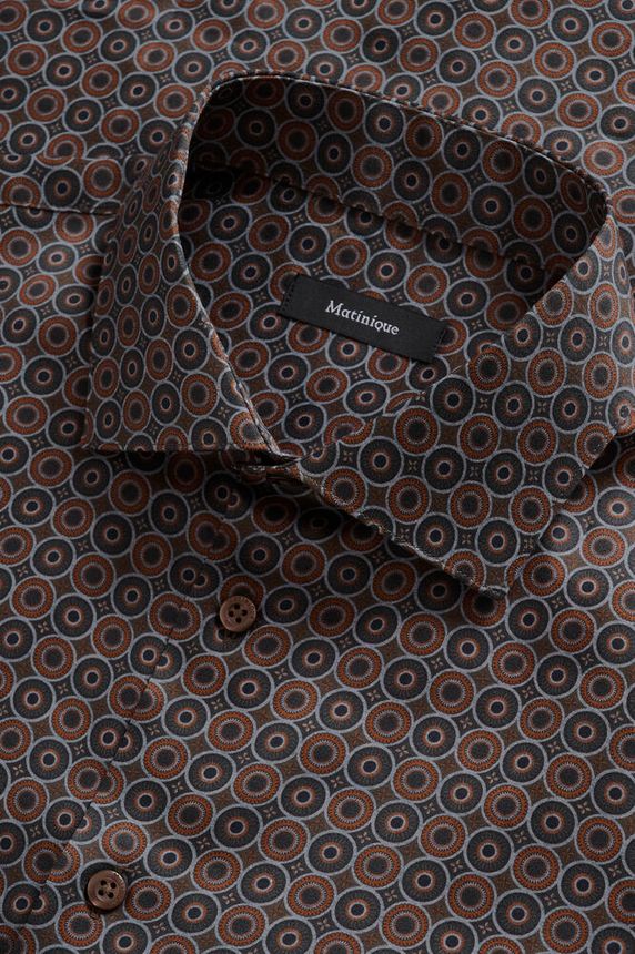 Matinique skjorte Marc 30208785 brun