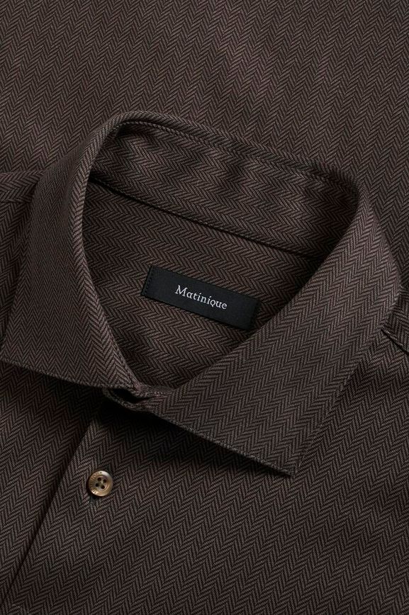 Matinique skjorte Marc 30207881 espresso 191103