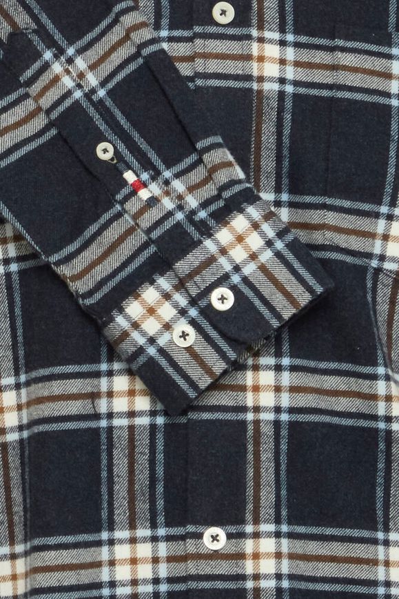 FQ1924 skjorte 21900822 flannel navy tern